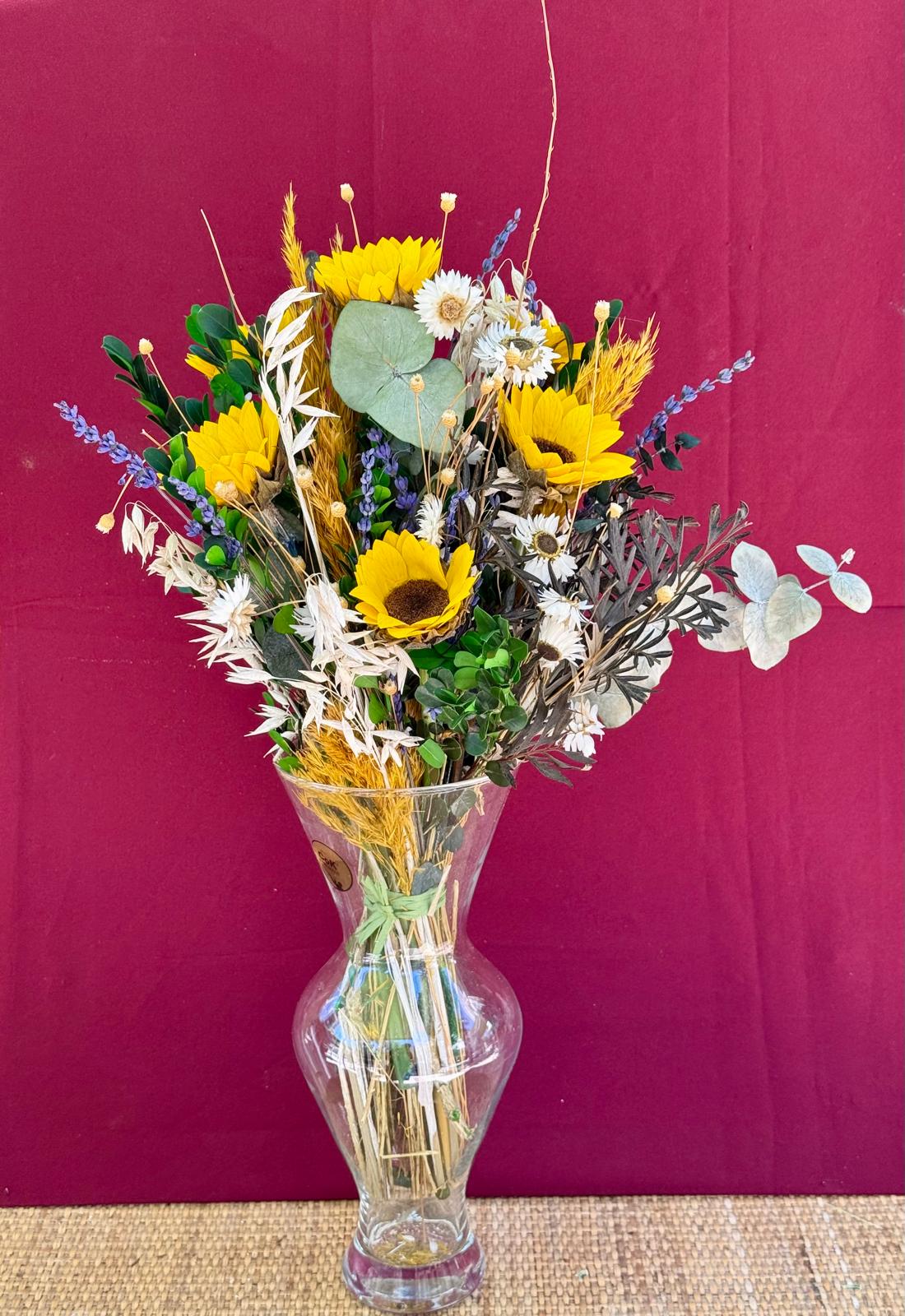 Bouquet of 6 Preserved Sunflowers
