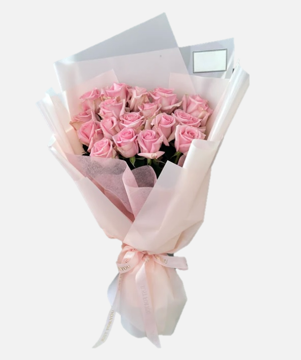 Ramo de rosas rosas Floristería en Málaga