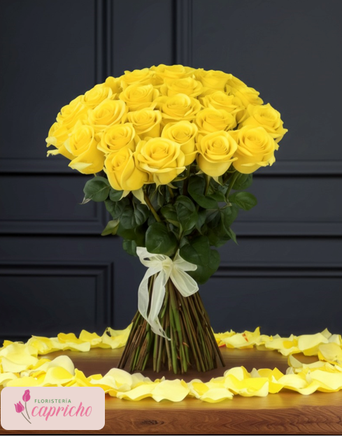 Rosas amarillas Floristería en Málaga