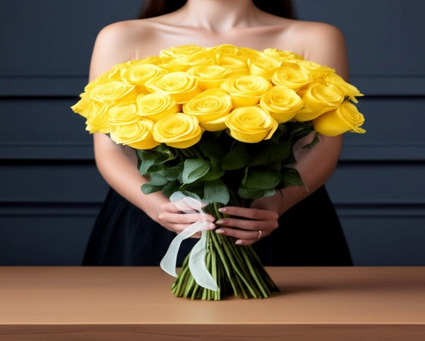 Rosas amarillas Floristería en Málaga