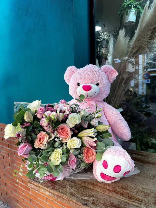 Premium Bouquet with Care Bear