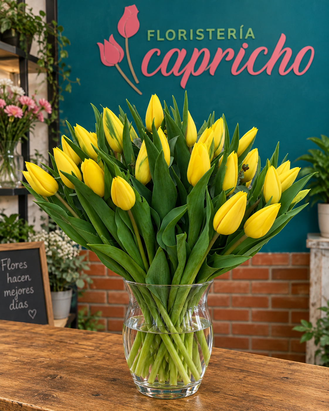 Ramo de Tulipanes Amarillos